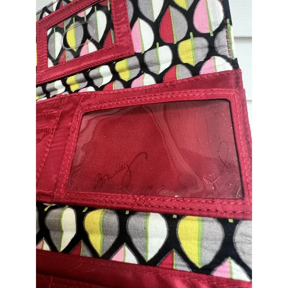 Vera Bradley RFID Georgia Wallet in Cardinal Red - Trifold - Picture 13 of 14